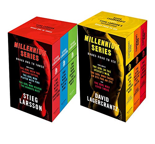 Millennium series 6 Books Complete Collection Box Set by Stieg Larsson & David Lagercrantz (Books 1 - 6)